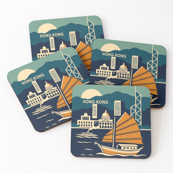 Item preview, Hong Kong Travel Poster designed and sold by rogue-design.