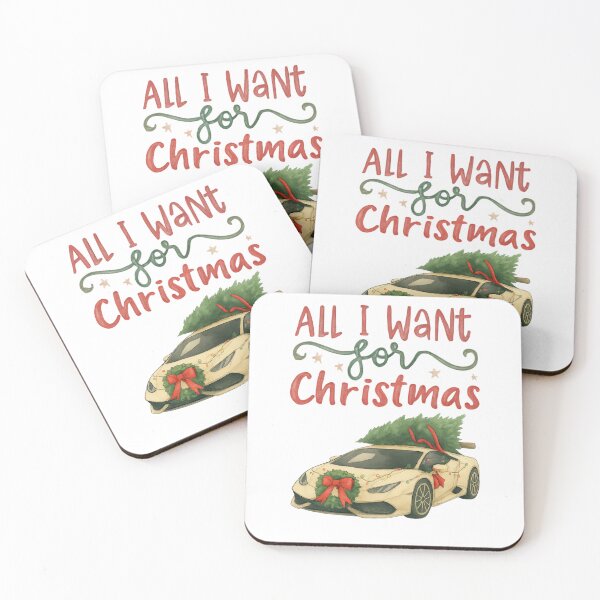 Item preview, Festive sports car – Stylized watercolor illustration designed and sold by Jynnie.