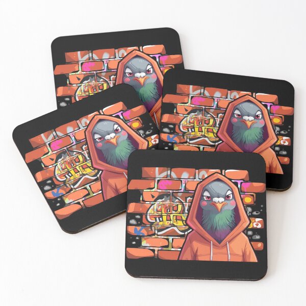 Item preview, Graffiti Pigeon – Urban Hoodie Bird on Brick Wall designed and sold by Ivy-Triggs.