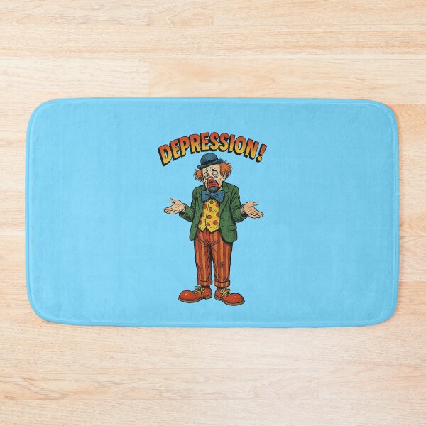 Item preview, Melancholic Retro Sad Clown – Vintage Comic Illustration designed and sold by The Devil's Bargain.