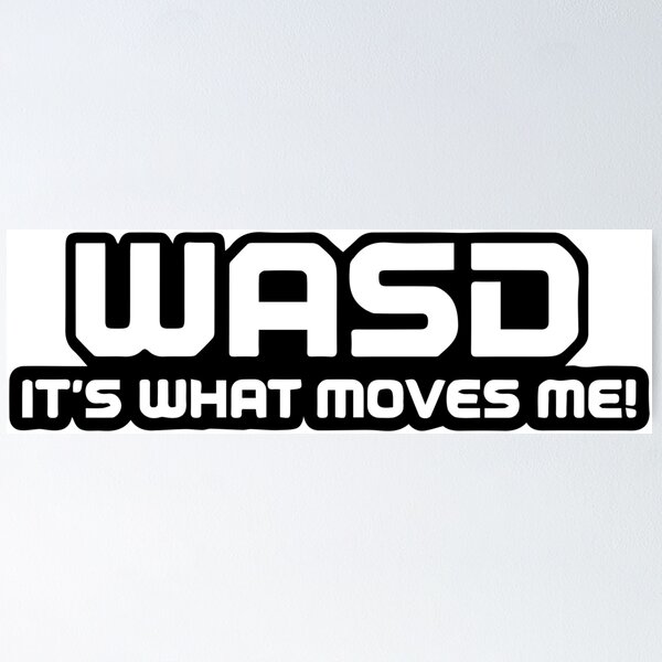 Item preview, WASD Black & White Controller Motto designed and sold by Prtina.