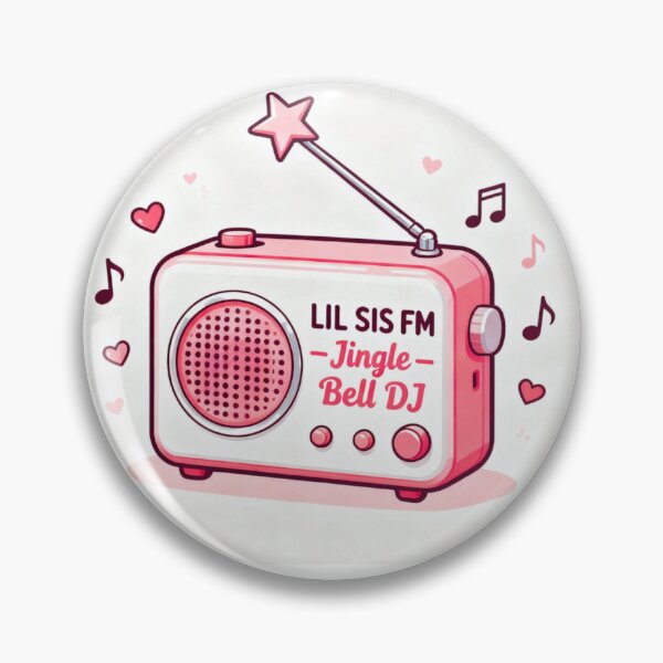 Item preview, Kawaii Pink Vintage Radio with Star Antenna | Lil Sis FM DJ designed and sold by BlueYasmine.