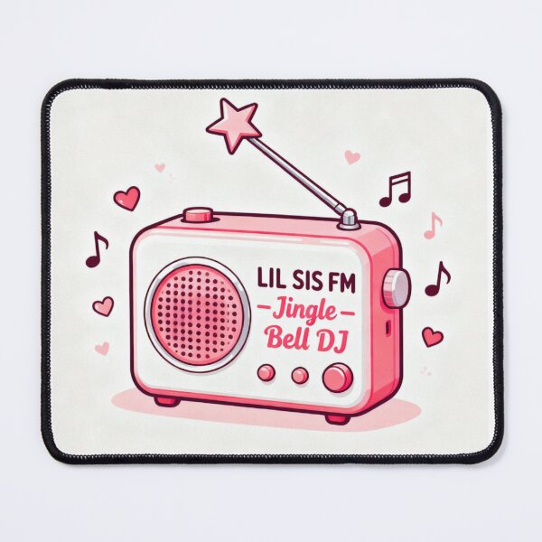 Item preview, Kawaii Pink Vintage Radio with Star Antenna | Lil Sis FM DJ designed and sold by BlueYasmine.