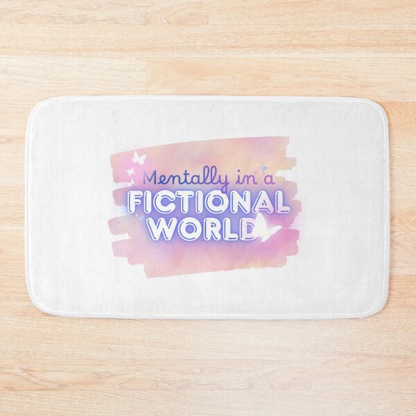 Item preview, Mentally in a Fictional World – Bookish Aesthetic Quote designed and sold by ade-datt.