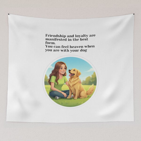 Item preview, Heavenly Bond: Girl and Dog Friendship designed and sold by lorand-designs.