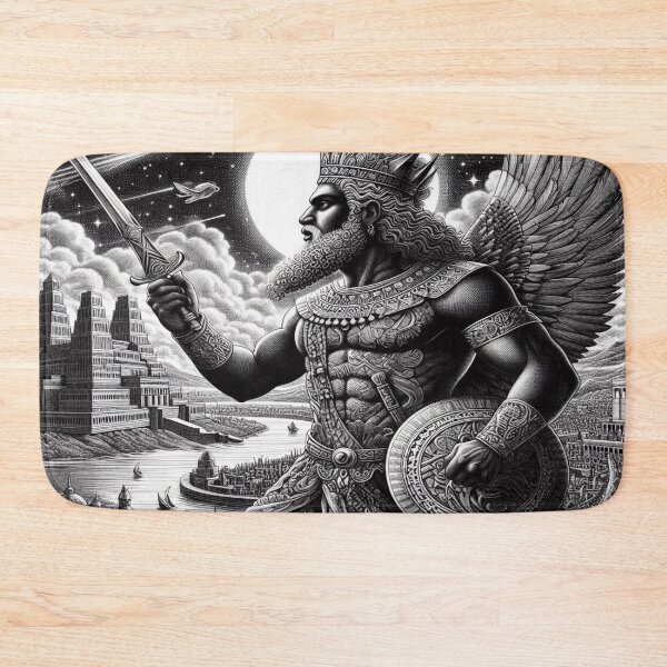 Item preview, Gilgamesh, legendary king of the city of Uruk, heroic character of ancient Mesopotamia, cradle of the civilization of humanity, god of the Underworld in Mesopotamian religion designed and sold by Redbdon.