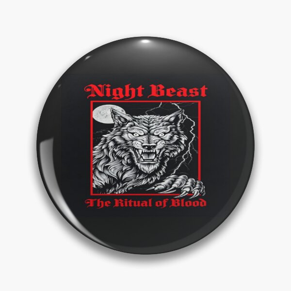 Item preview, Night Beast – Gothic Werewolf Art with Ritual of Blood Quote for Horror Fans & Dark Fantasy Decor designed and sold by Bright Nest Studio.