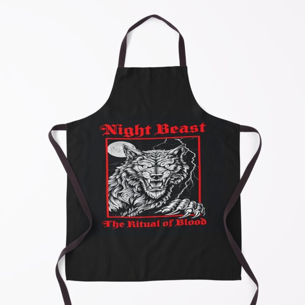 Item preview, Night Beast – Gothic Werewolf Art with Ritual of Blood Quote for Horror Fans & Dark Fantasy Decor designed and sold by Bright Nest Studio.