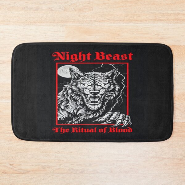 Item preview, Night Beast – Gothic Werewolf Art with Ritual of Blood Quote for Horror Fans & Dark Fantasy Decor designed and sold by Bright Nest Studio.