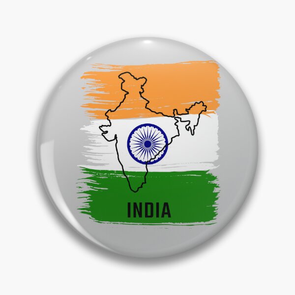 Item preview, India in Color – Artistic Flag Map Design designed and sold by mashmosh.