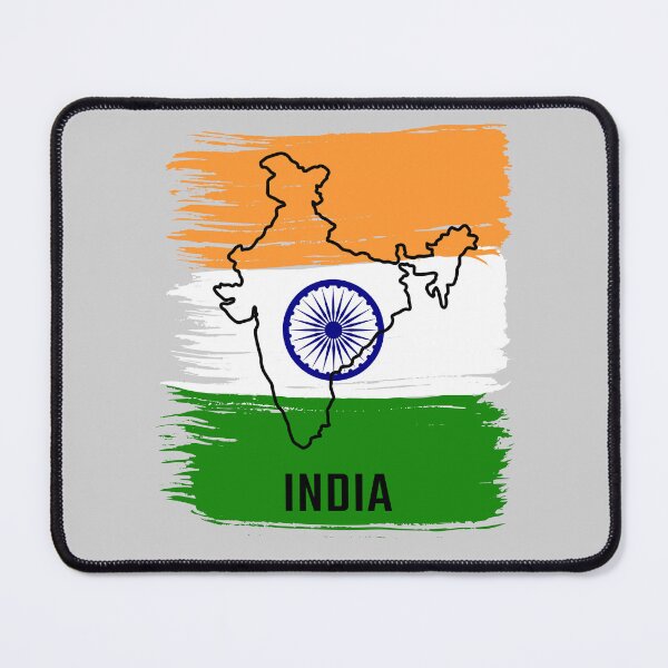 Item preview, India in Color – Artistic Flag Map Design designed and sold by mashmosh.
