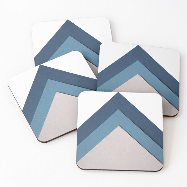 Item preview, Minimalist Geometric Layered Paper — Blue Aesthetic Abstract Background designed and sold by Afridi Art House.