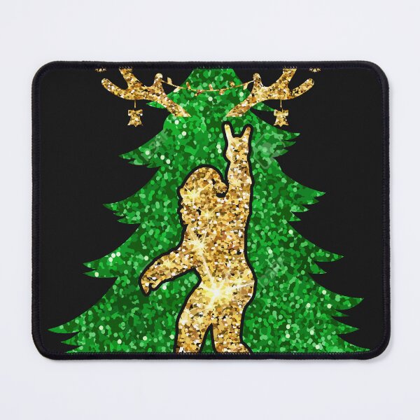 Item preview, Santa Bigfoot Christmas Tree Xmas Lights Funny Sasquatch designed and sold by smartrocket.