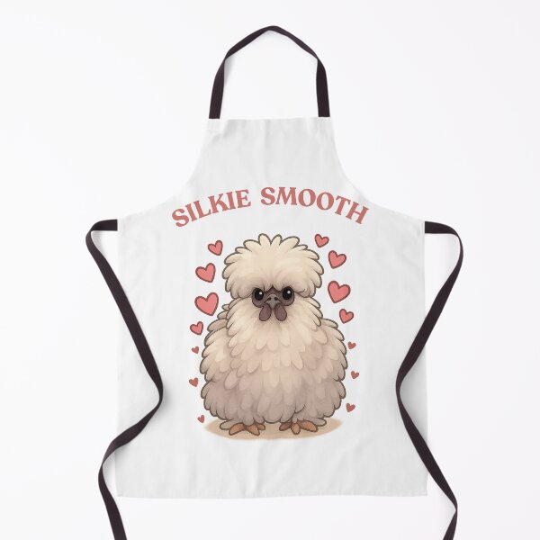 Item preview, Fluffy Silkie Chicken with Hearts – “Silkie Smooth” Cute Design designed and sold by gumplovitz.