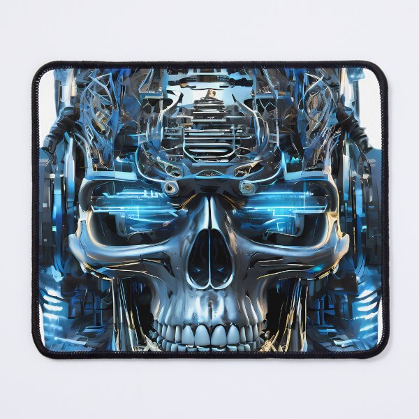 Item preview, Ice Skull Artistic Designs Celebrating Nature Technology Nostalgia designed and sold by ART ATTACK ZONE.