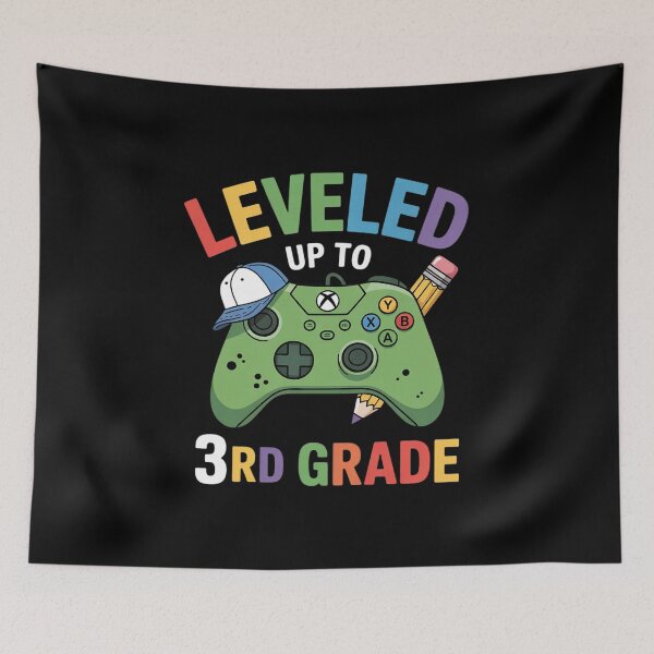 Item preview, Leveled Up To 3rd Grade Gamer Back To School First Day Boys4  designed and sold by THagBlue.