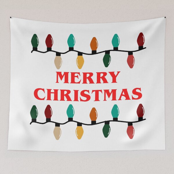 Item preview, Merry Christmas - Retro 80s Sci-Fi Lights Aesthetic designed and sold by Aesthetic Crew.
