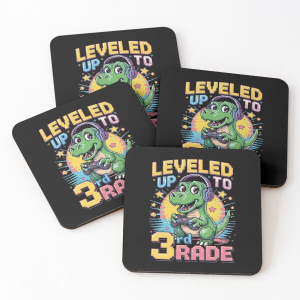 Item preview, Leveled Up To 3rd Grade Gamer Dinosaur Back to School  designed and sold by BeetleMalon.