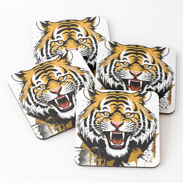 Item preview, India Tiger Artistic Designs Celebrating Nature Technology Nostalgia designed and sold by ART ATTACK ZONE.