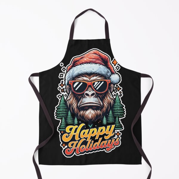 Item preview, Santa Bigfoot Christmas Tree Xmas Lights Funny Sasquatch Happy Holidays designed and sold by smartrocket.