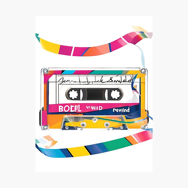 Item preview, Colors Cassette Artistic Designs Celebrating Nature Technology Nostalgia designed and sold by ART ATTACK ZONE.