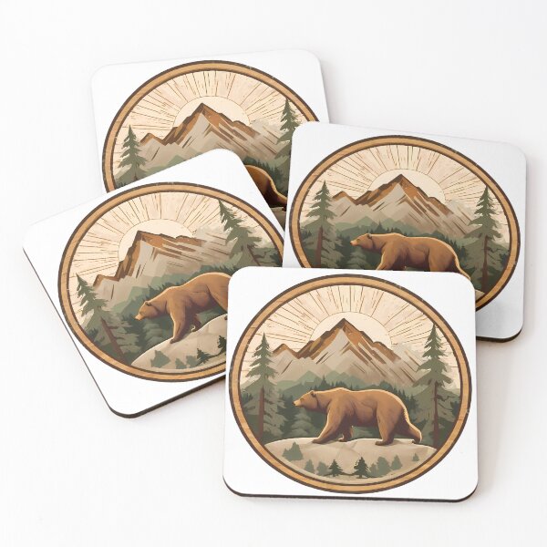 Item preview, Cool Bear Artistic Designs Celebrating Nature Technology Nostalgia designed and sold by ART ATTACK ZONE.