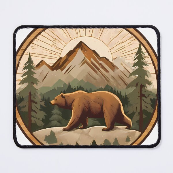 Item preview, Cool Bear Artistic Designs Celebrating Nature Technology Nostalgia designed and sold by ART ATTACK ZONE.