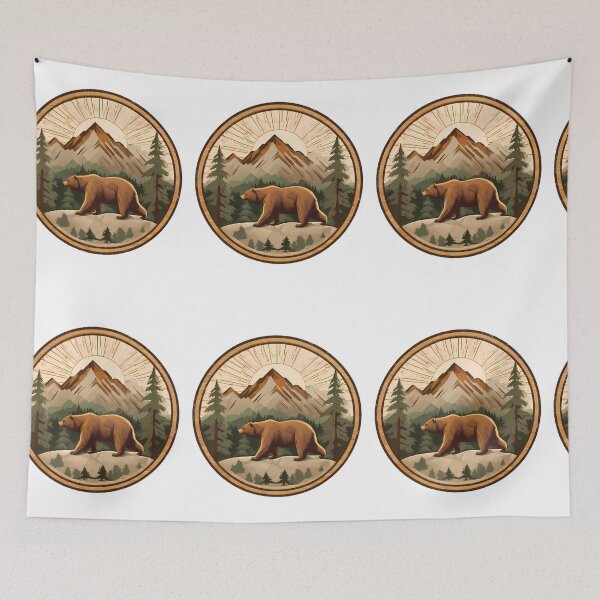 Item preview, Cool Bear Artistic Designs Celebrating Nature Technology Nostalgia designed and sold by ART ATTACK ZONE.