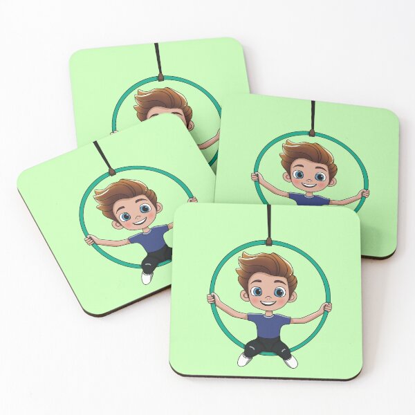 Item preview, Cute Aerial Hoop Acrobat Boy – Cartoon Style  designed and sold by Becky-Poppins.