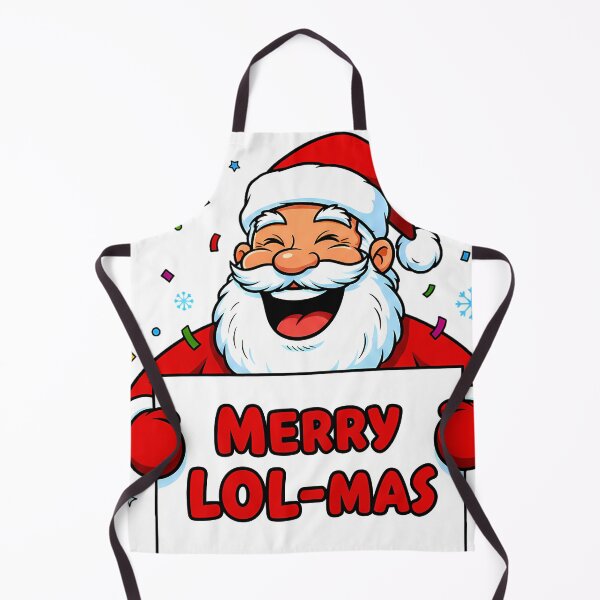 Item preview, Santa Holding “MERRY LOL-MAS” Sign – Funny Christmas Greeting Design designed and sold by meesub.