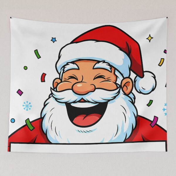 Item preview, Santa Holding “MERRY LOL-MAS” Sign – Funny Christmas Greeting Design designed and sold by meesub.