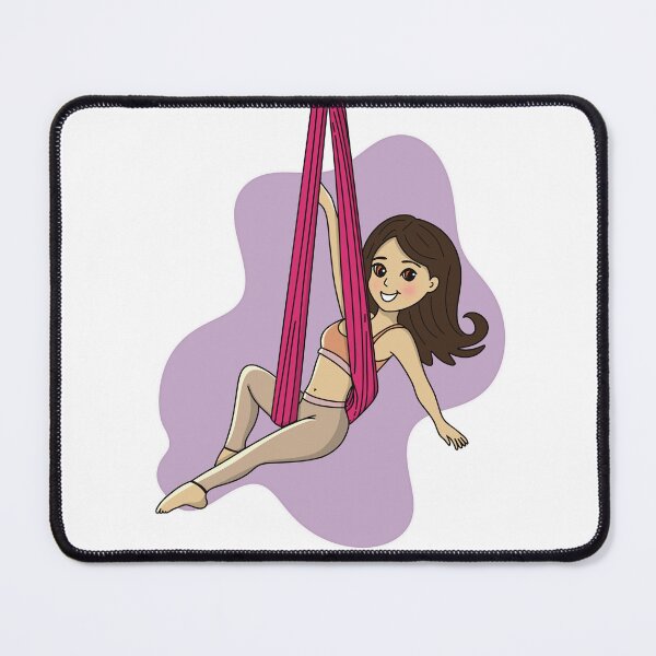Item preview, Cute Aerial Sling Acrobat Girl – Cartoon Style designed and sold by Becky-Poppins.