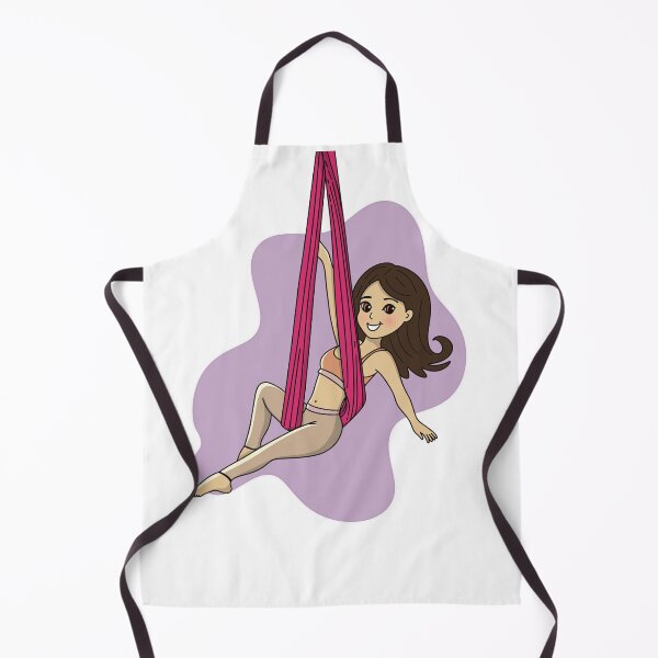 Item preview, Cute Aerial Sling Acrobat Girl – Cartoon Style designed and sold by Becky-Poppins.