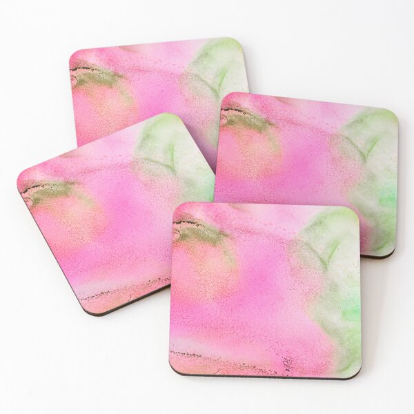 Item preview, Pink & Green Watercolour – Soft Faded Gradient in Multiple Shades Abstract Painting designed and sold by My Gluten Free Life UK.