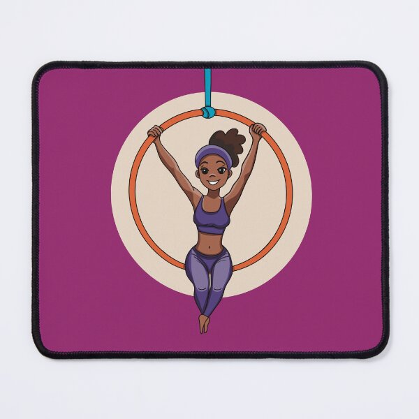 Item preview, Cute Aerial Hoop Acrobat Girl – Cartoon Style 2 designed and sold by Becky-Poppins.