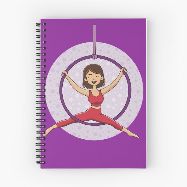 Item preview, Cute Aerial Hoop Acrobat Girl – Cartoon Style  designed and sold by Becky-Poppins.