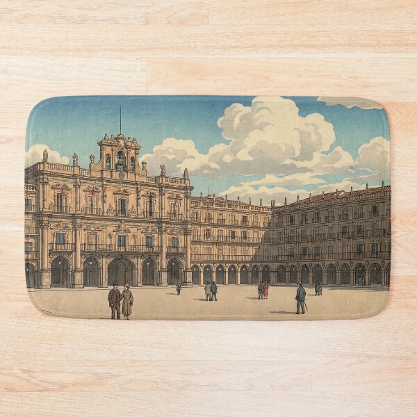 Item preview, Salamanca Plaza Mayor Japanese Woodblock Print designed and sold by Takeda-art.