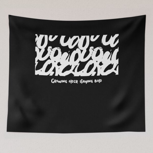 Item preview, Growing Older Staying Bold - Distressed Typography T-Shirt designed and sold by ConfuseLab Alt.