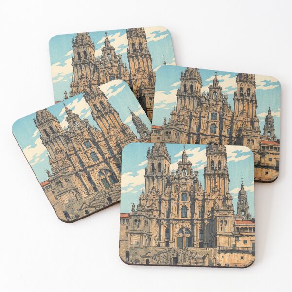 Item preview, Santiago de Compostela Cathedral Japanese Woodblock Print designed and sold by Takeda-art.