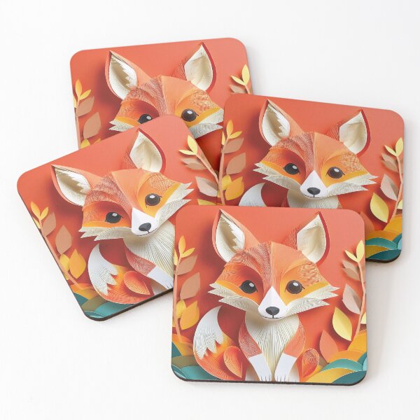 Item preview, Papercut Fox Cutie designed and sold by Becky-Poppins.