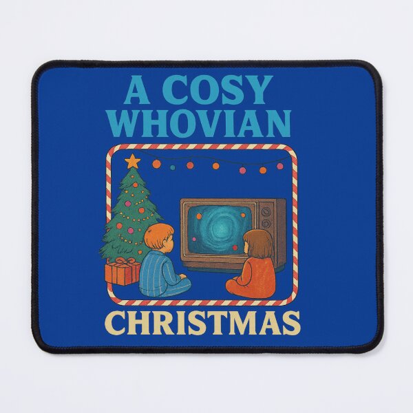 Item preview, A Cosy Whovian Christmas – Retro Vortex TV Design designed and sold by FandomFunStudio.