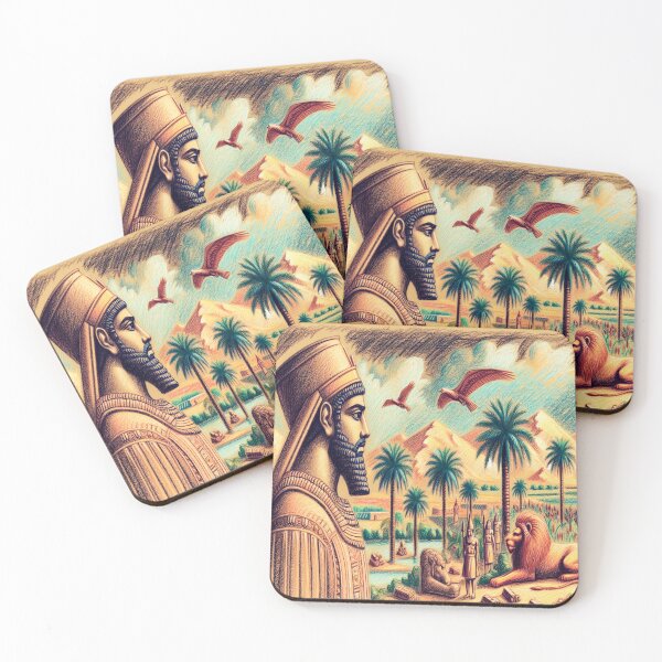 Item preview, Lion of Babylon, Mesopotamia, Gilgamesh, palm tree designed and sold by Redbdon.