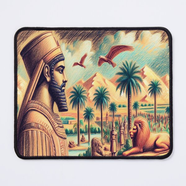 Item preview, Lion of Babylon, Mesopotamia, Gilgamesh, palm tree designed and sold by Redbdon.