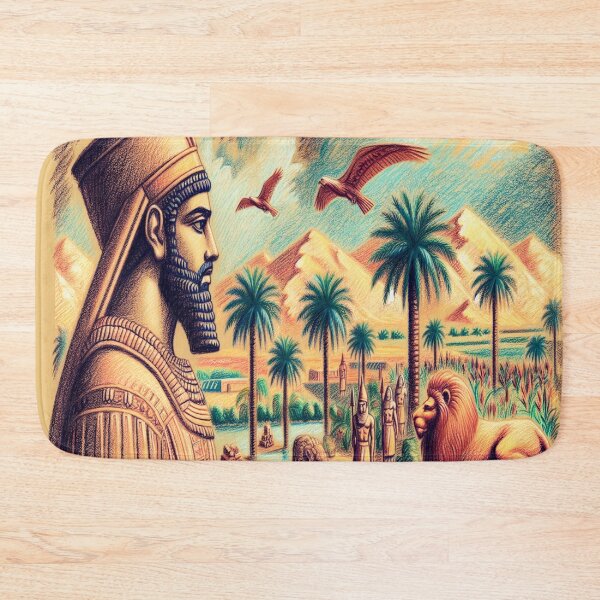 Item preview, Lion of Babylon, Mesopotamia, Gilgamesh, palm tree designed and sold by Redbdon.