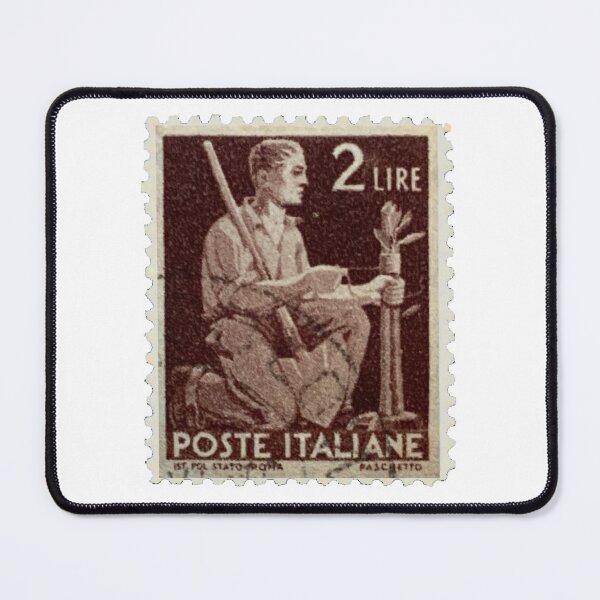 Item preview, Italy Brown Republica 2 Lire Vintage Postage Stamp designed and sold by red-amber65.