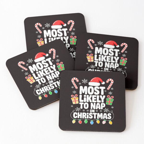 Item preview, Most Likely To Nap On Christmas Funny  designed and sold by ImeldaSparks.