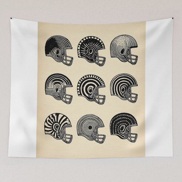 Item preview, Nine Vintage Football Helmet Designs designed and sold by lautir.