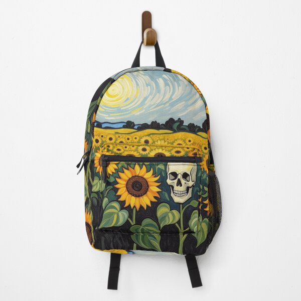Item preview, Skull in a Sunflower Field designed and sold by xArchGoDx.