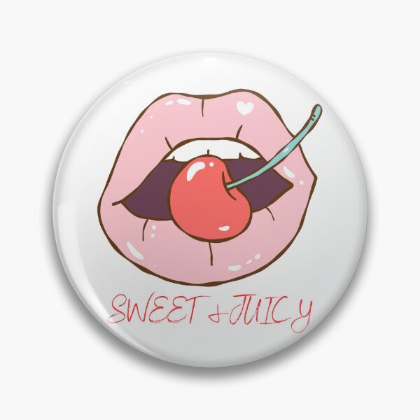 Item preview, Sweet & Juicy Cherry Lips – Pop Art Mouth Illustration Aesthetic Design designed and sold by MiraDesignCo.