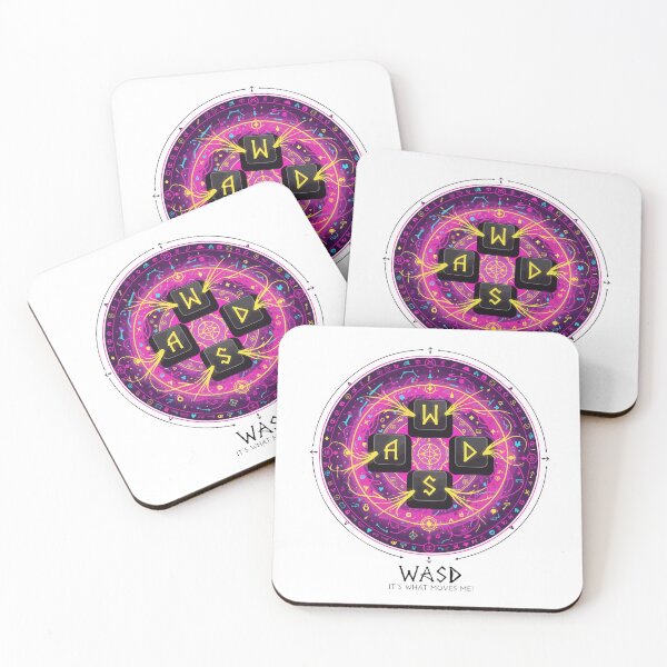 Item preview, WASD Arcane Keys: Mystic Gamer Emblem designed and sold by Prtina.